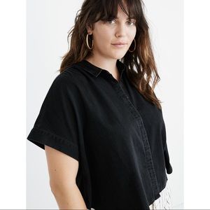 MADEWELL Denim Hilltop Shirt in Lunar Wash -XL